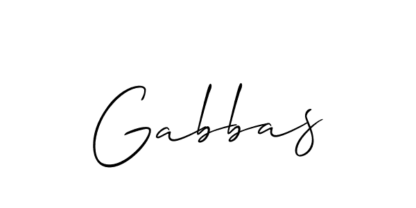 Allison_Script is a professional signature style that is perfect for those who want to add a touch of class to their signature. It is also a great choice for those who want to make their signature more unique. Get Gabbas name to fancy signature for free. Gabbas signature style 2 images and pictures png