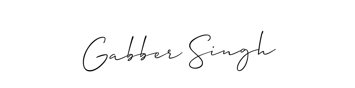 Allison_Script is a professional signature style that is perfect for those who want to add a touch of class to their signature. It is also a great choice for those who want to make their signature more unique. Get Gabber Singh name to fancy signature for free. Gabber Singh signature style 2 images and pictures png