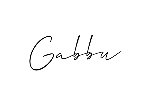 The best way (Allison_Script) to make a short signature is to pick only two or three words in your name. The name Gabbu include a total of six letters. For converting this name. Gabbu signature style 2 images and pictures png