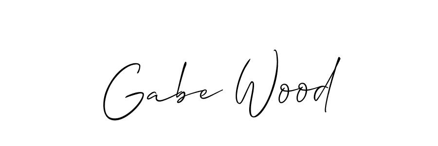 How to Draw Gabe Wood signature style? Allison_Script is a latest design signature styles for name Gabe Wood. Gabe Wood signature style 2 images and pictures png