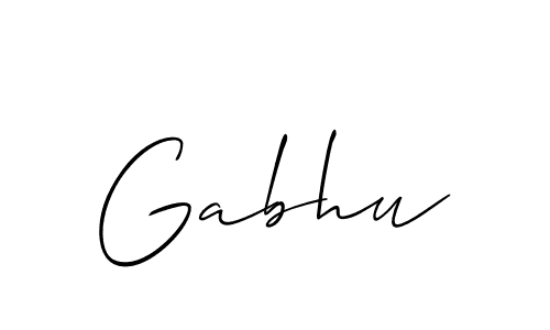 Once you've used our free online signature maker to create your best signature Allison_Script style, it's time to enjoy all of the benefits that Gabhu name signing documents. Gabhu signature style 2 images and pictures png