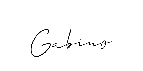 Gabino stylish signature style. Best Handwritten Sign (Allison_Script) for my name. Handwritten Signature Collection Ideas for my name Gabino. Gabino signature style 2 images and pictures png