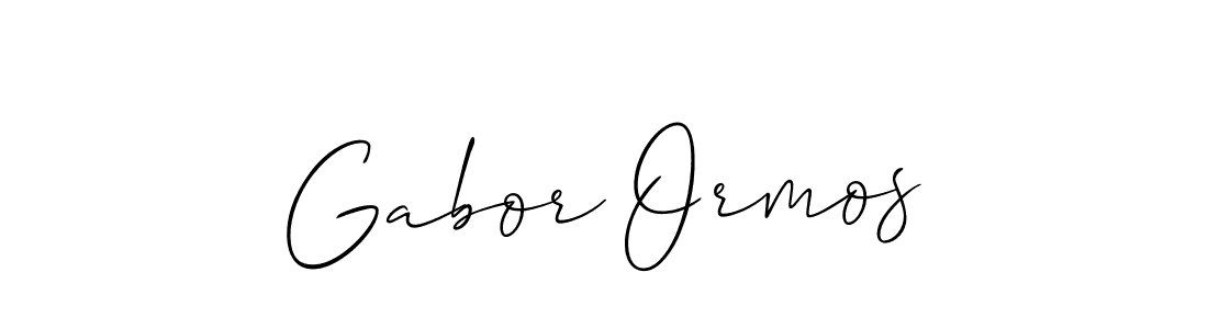 It looks lik you need a new signature style for name Gabor Ormos. Design unique handwritten (Allison_Script) signature with our free signature maker in just a few clicks. Gabor Ormos signature style 2 images and pictures png