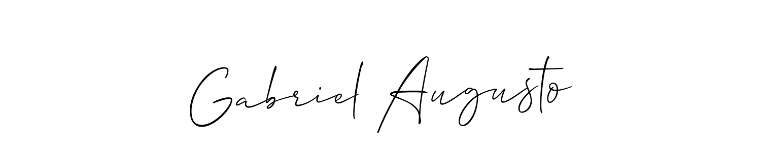 Similarly Allison_Script is the best handwritten signature design. Signature creator online .You can use it as an online autograph creator for name Gabriel Augusto. Gabriel Augusto signature style 2 images and pictures png