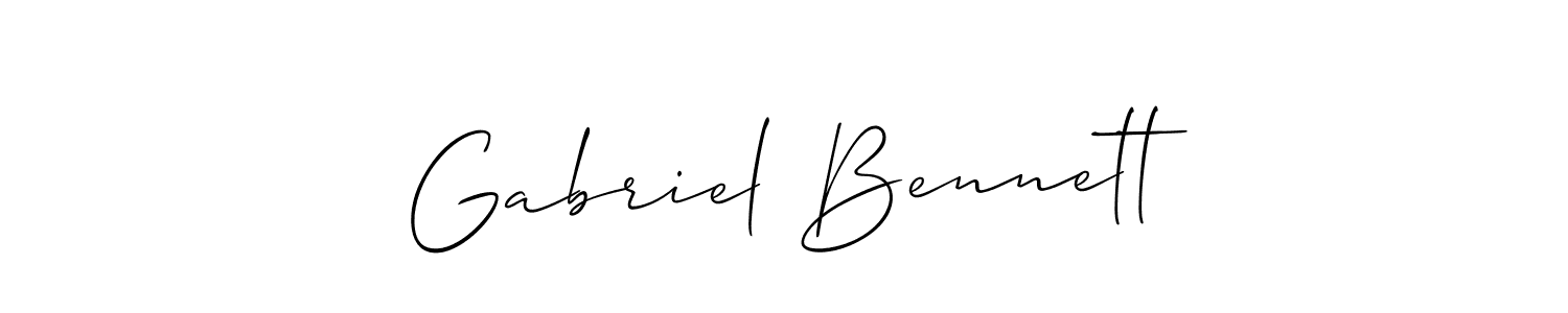 Check out images of Autograph of Gabriel Bennett name. Actor Gabriel Bennett Signature Style. Allison_Script is a professional sign style online. Gabriel Bennett signature style 2 images and pictures png