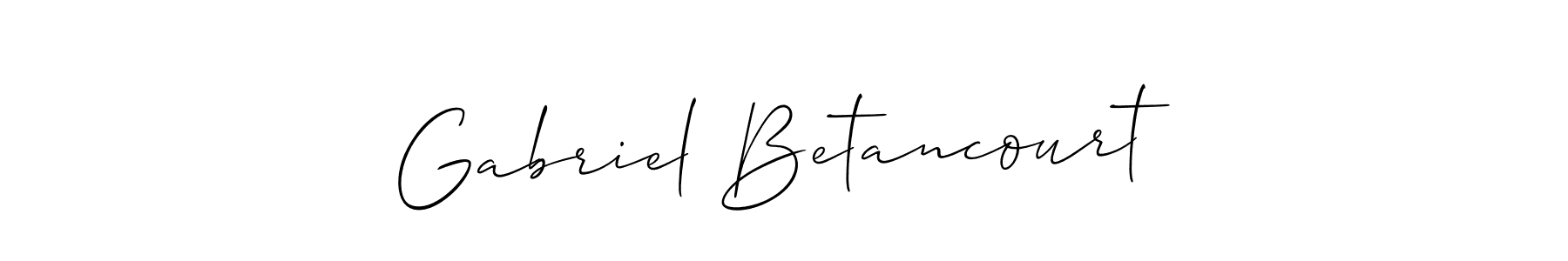 Check out images of Autograph of Gabriel Betancourt name. Actor Gabriel Betancourt Signature Style. Allison_Script is a professional sign style online. Gabriel Betancourt signature style 2 images and pictures png