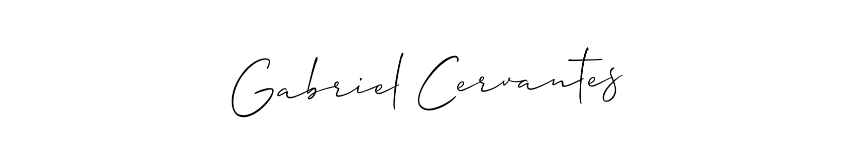 This is the best signature style for the Gabriel Cervantes name. Also you like these signature font (Allison_Script). Mix name signature. Gabriel Cervantes signature style 2 images and pictures png