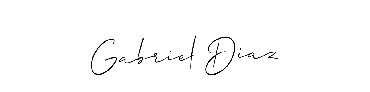 You should practise on your own different ways (Allison_Script) to write your name (Gabriel Diaz) in signature. don't let someone else do it for you. Gabriel Diaz signature style 2 images and pictures png