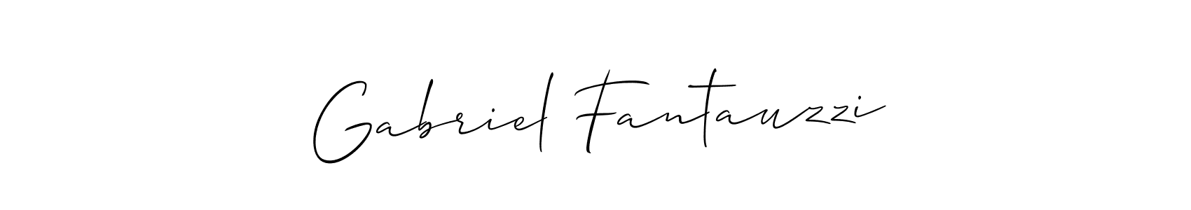 Make a short Gabriel Fantauzzi signature style. Manage your documents anywhere anytime using Allison_Script. Create and add eSignatures, submit forms, share and send files easily. Gabriel Fantauzzi signature style 2 images and pictures png