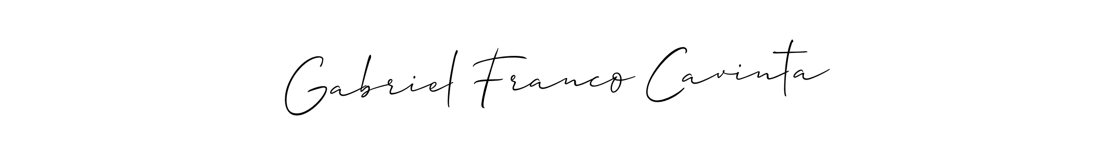 Also we have Gabriel Franco Cavinta name is the best signature style. Create professional handwritten signature collection using Allison_Script autograph style. Gabriel Franco Cavinta signature style 2 images and pictures png