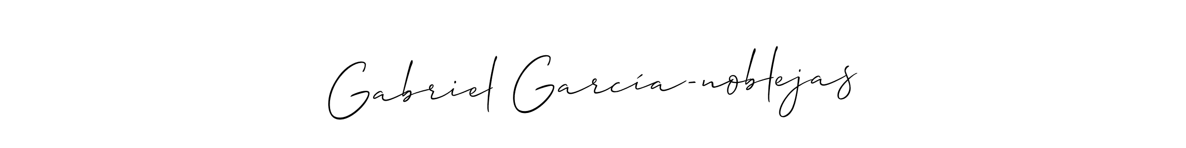 Similarly Allison_Script is the best handwritten signature design. Signature creator online .You can use it as an online autograph creator for name Gabriel García-noblejas. Gabriel García-noblejas signature style 2 images and pictures png