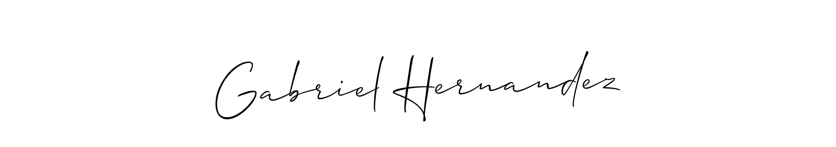 Also we have Gabriel Hernandez name is the best signature style. Create professional handwritten signature collection using Allison_Script autograph style. Gabriel Hernandez signature style 2 images and pictures png