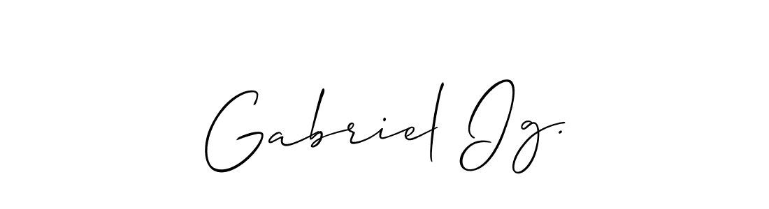 Use a signature maker to create a handwritten signature online. With this signature software, you can design (Allison_Script) your own signature for name Gabriel Ig.. Gabriel Ig. signature style 2 images and pictures png