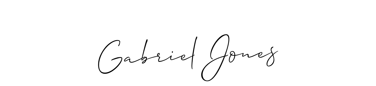 Design your own signature with our free online signature maker. With this signature software, you can create a handwritten (Allison_Script) signature for name Gabriel Jones. Gabriel Jones signature style 2 images and pictures png