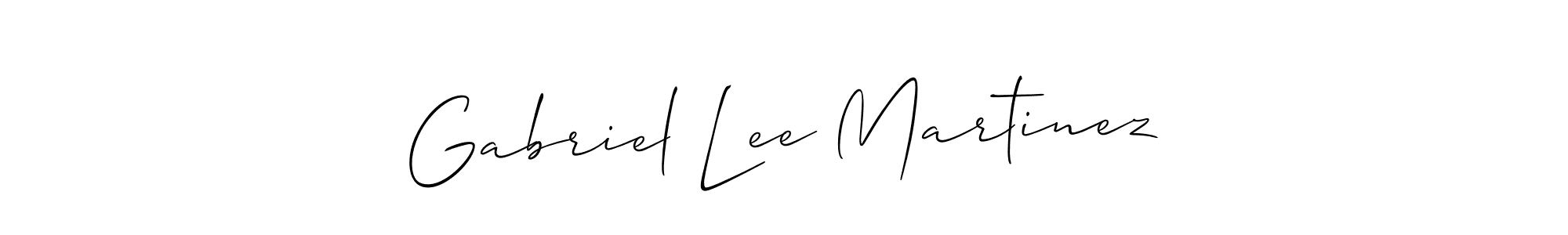 Also You can easily find your signature by using the search form. We will create Gabriel Lee Martinez name handwritten signature images for you free of cost using Allison_Script sign style. Gabriel Lee Martinez signature style 2 images and pictures png