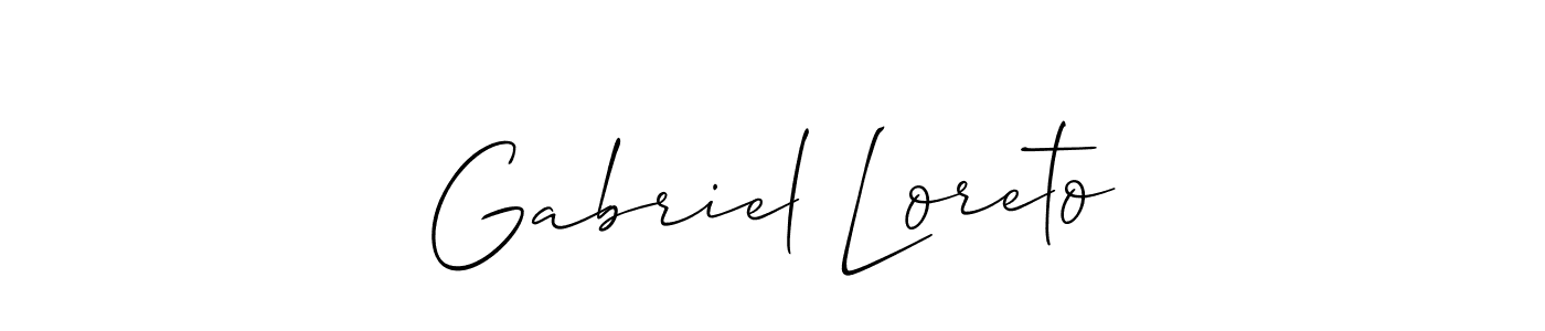 How to Draw Gabriel Loreto signature style? Allison_Script is a latest design signature styles for name Gabriel Loreto. Gabriel Loreto signature style 2 images and pictures png