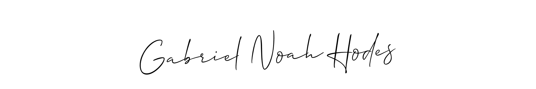 Use a signature maker to create a handwritten signature online. With this signature software, you can design (Allison_Script) your own signature for name Gabriel Noah Hodes. Gabriel Noah Hodes signature style 2 images and pictures png