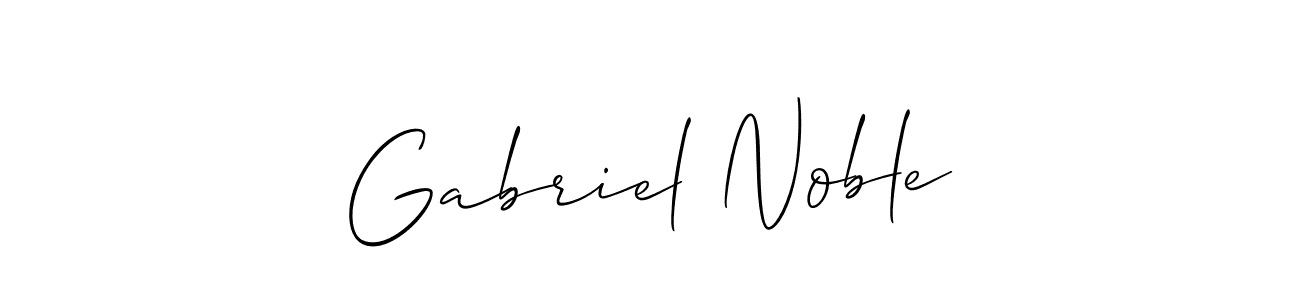 Also we have Gabriel Noble name is the best signature style. Create professional handwritten signature collection using Allison_Script autograph style. Gabriel Noble signature style 2 images and pictures png