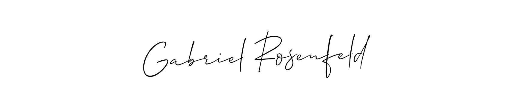 The best way (Allison_Script) to make a short signature is to pick only two or three words in your name. The name Gabriel Rosenfeld include a total of six letters. For converting this name. Gabriel Rosenfeld signature style 2 images and pictures png