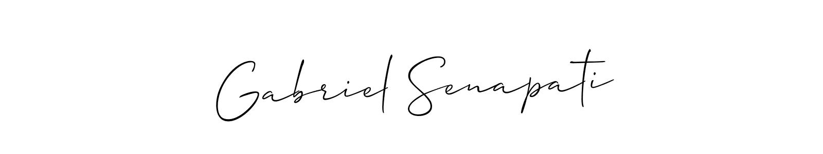 Gabriel Senapati stylish signature style. Best Handwritten Sign (Allison_Script) for my name. Handwritten Signature Collection Ideas for my name Gabriel Senapati. Gabriel Senapati signature style 2 images and pictures png