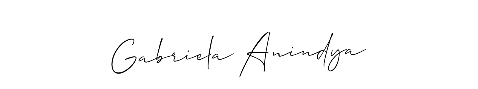 See photos of Gabriela Anindya official signature by Spectra . Check more albums & portfolios. Read reviews & check more about Allison_Script font. Gabriela Anindya signature style 2 images and pictures png