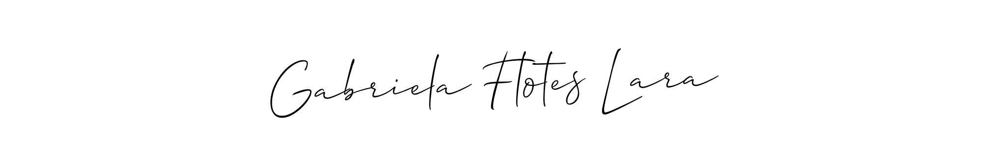 Also You can easily find your signature by using the search form. We will create Gabriela Flotes Lara name handwritten signature images for you free of cost using Allison_Script sign style. Gabriela Flotes Lara signature style 2 images and pictures png