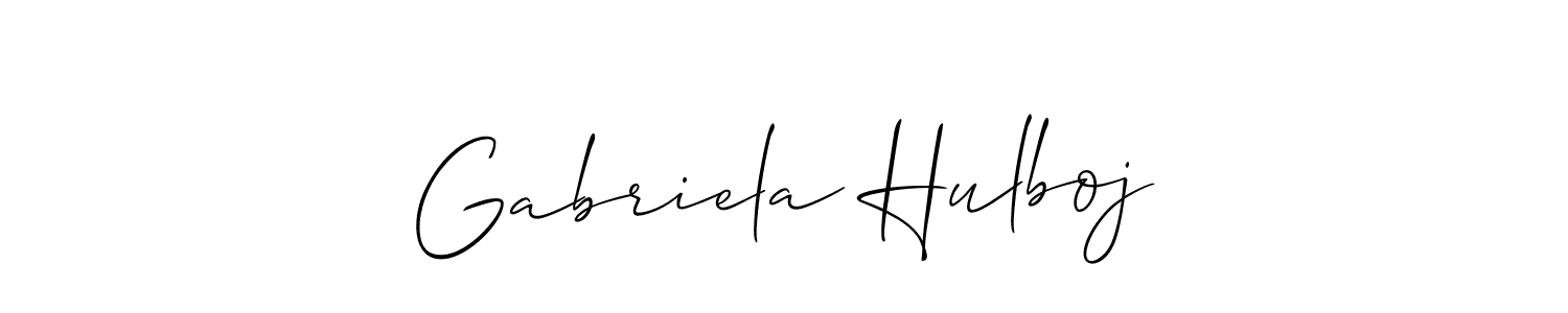 Best and Professional Signature Style for Gabriela Hulboj. Allison_Script Best Signature Style Collection. Gabriela Hulboj signature style 2 images and pictures png