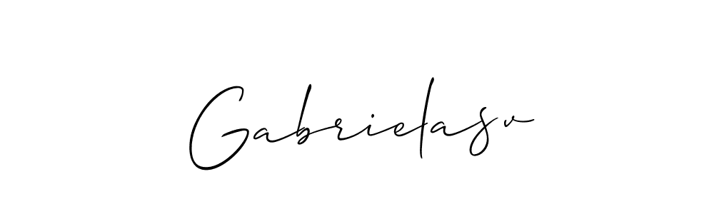 if you are searching for the best signature style for your name Gabrielasv. so please give up your signature search. here we have designed multiple signature styles  using Allison_Script. Gabrielasv signature style 2 images and pictures png