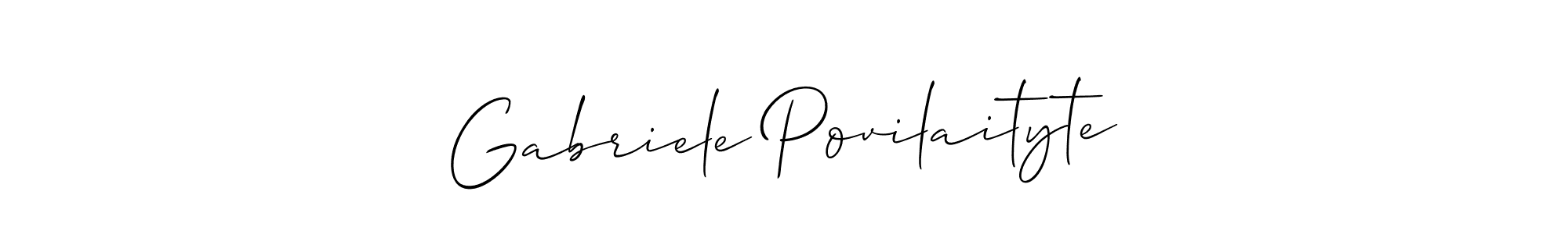 How to Draw Gabriele Povilaityte signature style? Allison_Script is a latest design signature styles for name Gabriele Povilaityte. Gabriele Povilaityte signature style 2 images and pictures png