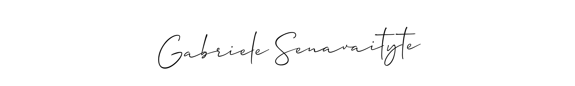 Gabriele Senavaityte stylish signature style. Best Handwritten Sign (Allison_Script) for my name. Handwritten Signature Collection Ideas for my name Gabriele Senavaityte. Gabriele Senavaityte signature style 2 images and pictures png