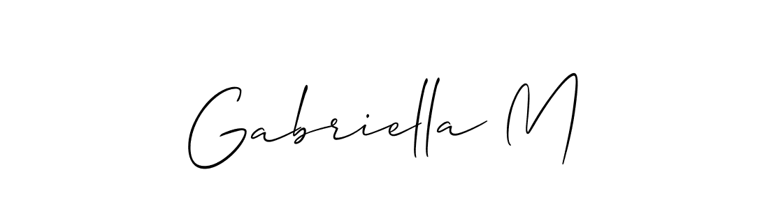 Make a beautiful signature design for name Gabriella M. Use this online signature maker to create a handwritten signature for free. Gabriella M signature style 2 images and pictures png