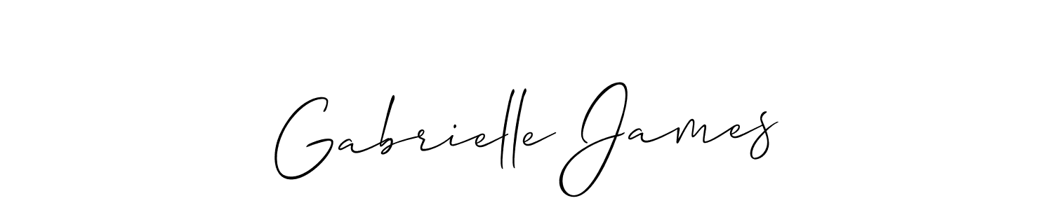 Also we have Gabrielle James name is the best signature style. Create professional handwritten signature collection using Allison_Script autograph style. Gabrielle James signature style 2 images and pictures png