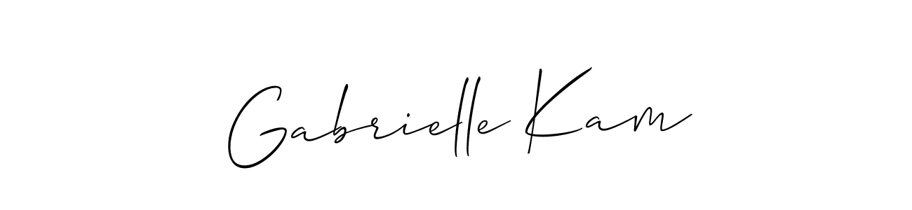 Best and Professional Signature Style for Gabrielle Kam. Allison_Script Best Signature Style Collection. Gabrielle Kam signature style 2 images and pictures png
