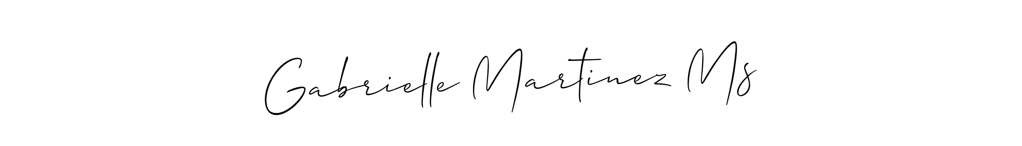 Use a signature maker to create a handwritten signature online. With this signature software, you can design (Allison_Script) your own signature for name Gabrielle Martinez Ms. Gabrielle Martinez Ms signature style 2 images and pictures png