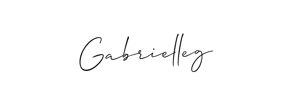 if you are searching for the best signature style for your name Gabrielleg. so please give up your signature search. here we have designed multiple signature styles  using Allison_Script. Gabrielleg signature style 2 images and pictures png