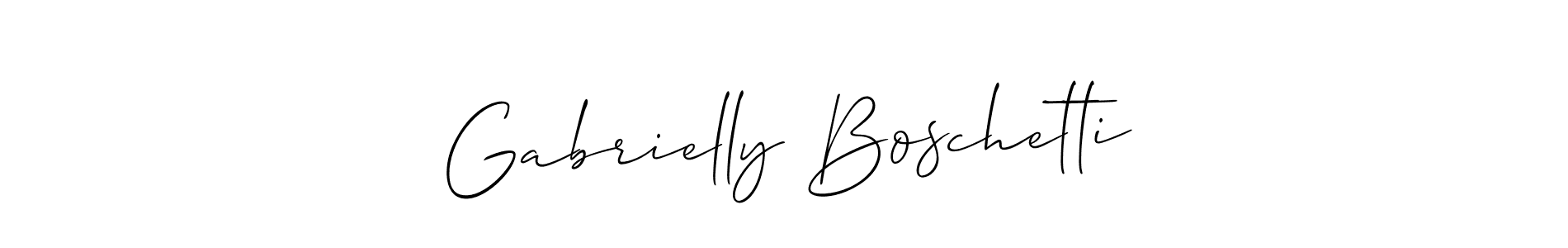 This is the best signature style for the Gabrielly Boschetti name. Also you like these signature font (Allison_Script). Mix name signature. Gabrielly Boschetti signature style 2 images and pictures png