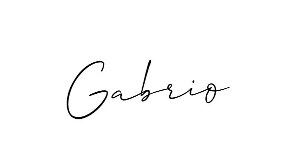 You should practise on your own different ways (Allison_Script) to write your name (Gabrio) in signature. don't let someone else do it for you. Gabrio signature style 2 images and pictures png