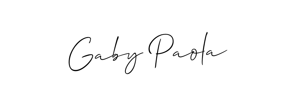 You can use this online signature creator to create a handwritten signature for the name Gaby Paola. This is the best online autograph maker. Gaby Paola signature style 2 images and pictures png