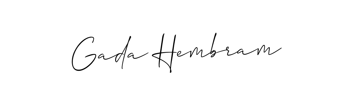 Best and Professional Signature Style for Gada Hembram. Allison_Script Best Signature Style Collection. Gada Hembram signature style 2 images and pictures png