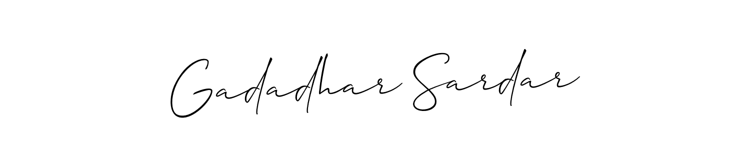 Once you've used our free online signature maker to create your best signature Allison_Script style, it's time to enjoy all of the benefits that Gadadhar Sardar name signing documents. Gadadhar Sardar signature style 2 images and pictures png