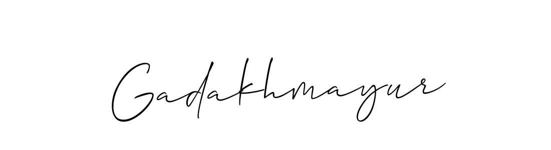 How to Draw Gadakhmayur signature style? Allison_Script is a latest design signature styles for name Gadakhmayur. Gadakhmayur signature style 2 images and pictures png