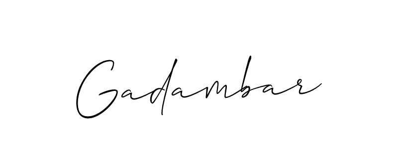 You can use this online signature creator to create a handwritten signature for the name Gadambar. This is the best online autograph maker. Gadambar signature style 2 images and pictures png