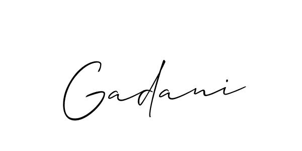 if you are searching for the best signature style for your name Gadani. so please give up your signature search. here we have designed multiple signature styles  using Allison_Script. Gadani signature style 2 images and pictures png