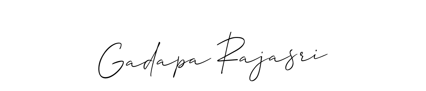 How to Draw Gadapa Rajasri signature style? Allison_Script is a latest design signature styles for name Gadapa Rajasri. Gadapa Rajasri signature style 2 images and pictures png