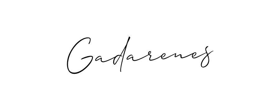 Also we have Gadarenes name is the best signature style. Create professional handwritten signature collection using Allison_Script autograph style. Gadarenes signature style 2 images and pictures png