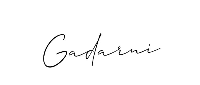 How to Draw Gadarni signature style? Allison_Script is a latest design signature styles for name Gadarni. Gadarni signature style 2 images and pictures png