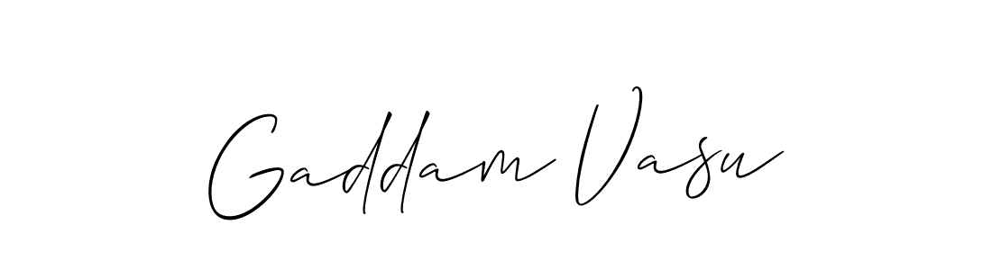 Similarly Allison_Script is the best handwritten signature design. Signature creator online .You can use it as an online autograph creator for name Gaddam Vasu. Gaddam Vasu signature style 2 images and pictures png