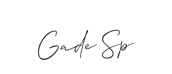 Make a beautiful signature design for name Gade Sp. Use this online signature maker to create a handwritten signature for free. Gade Sp signature style 2 images and pictures png