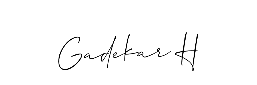 Once you've used our free online signature maker to create your best signature Allison_Script style, it's time to enjoy all of the benefits that Gadekar H name signing documents. Gadekar H signature style 2 images and pictures png