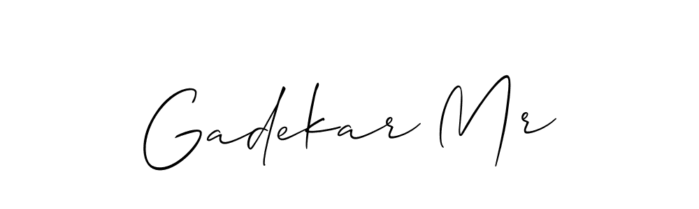 Design your own signature with our free online signature maker. With this signature software, you can create a handwritten (Allison_Script) signature for name Gadekar Mr. Gadekar Mr signature style 2 images and pictures png
